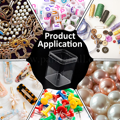 Прозрачный пластиковый кейс для минифигурок ODIS-WH0043-152A-1