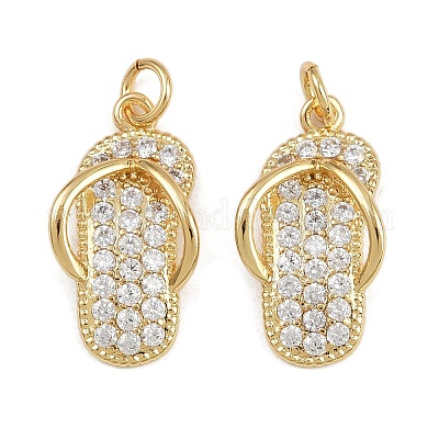 Латунные микро проложить кубического циркония подвески KK-A269-62G-1