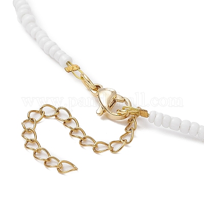 Ожерелье с подвеской из сплава рождественской елки NJEW-JN04301-1