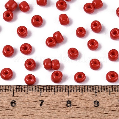 6/0 стеклянная краска для выпечки круглых бусин&nbsp;SEED-S036-01C-15-1