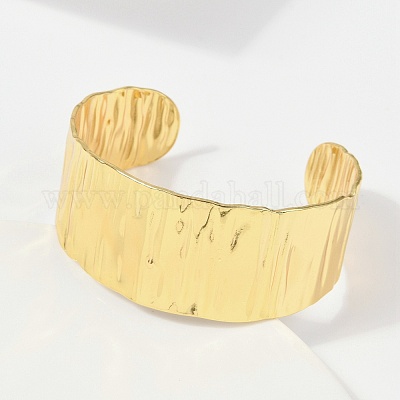 Браслеты-манжеты из нержавеющей стали 304 для женщин BJEW-Z097-11G-1