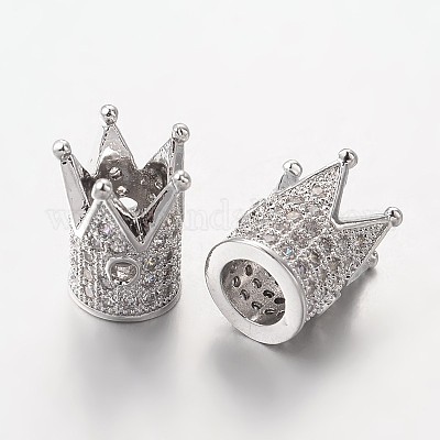 Латунные микро проложить кубического циркония бусы ZIRC-L037-72P-FF-1