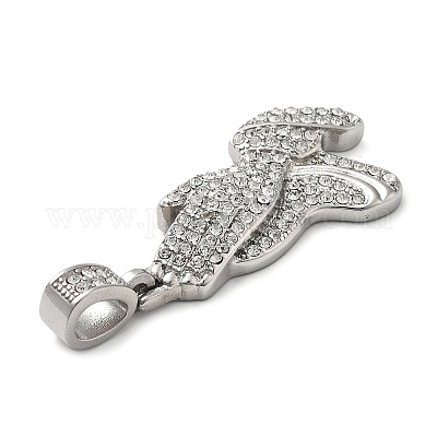 Подвески из нержавеющей стали 304 со стразами STAS-V008-35P-1