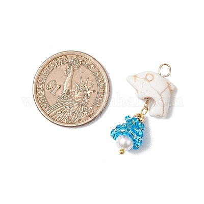 Подвески из стекла в виде морских организмов PALLOY-MZ00700-02-1