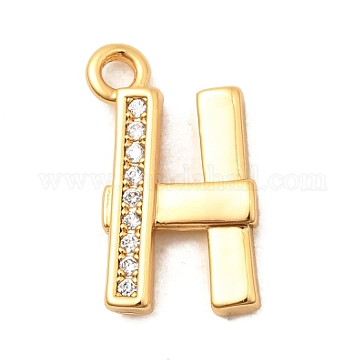 26шт латунные микропаве прозрачные кубические циркониевые подвески KK-C117-12G-1