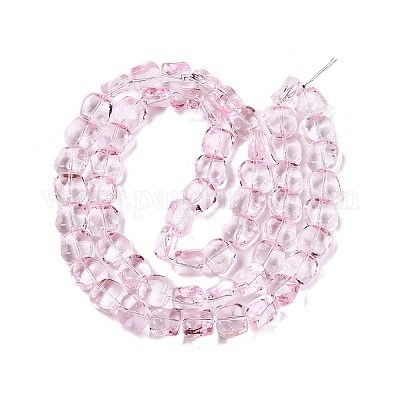 Стеклянные бусины с гальваническим покрытием  EGLA-N012-07F-1