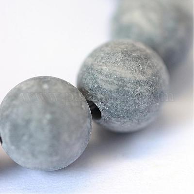 Матовая натуральная полихромная яшма/камень Пикассо/нити бус из яшмы Пикассо&nbsp;G-E334-8mm-24-1