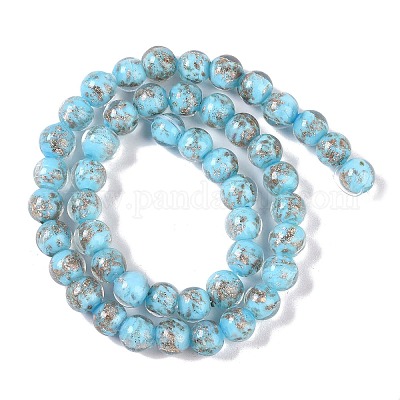 Бусины ручной работы бусины золотого песка LAMP-Z009-01H-1