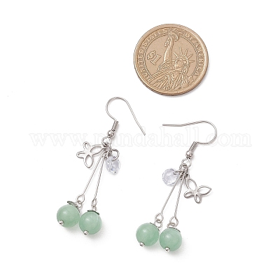 7 пара сережек-гвоздиков «кошачий глаз» EJEW-JE06493-1