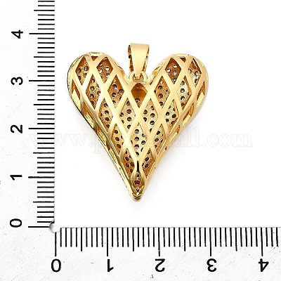 Латунные микро проложить кубического циркония подвески KK-C094-01C-G-1