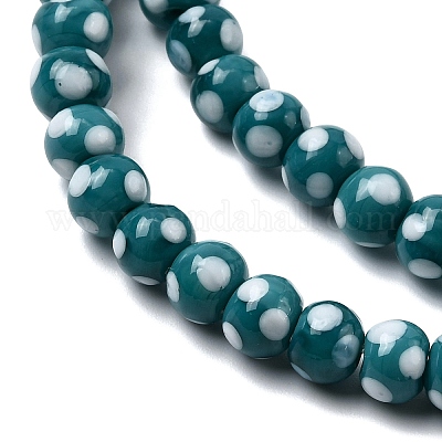 Бусины лэмпворк &nbsp;LAMP-D002-6mm-01E-1