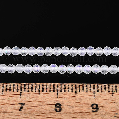 Нити из натуральных кварцевых бусин с цветным покрытием G-T144-A07-05-1