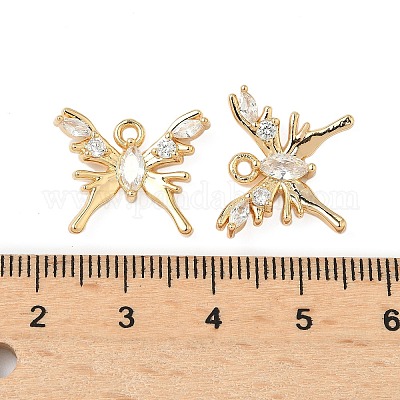 Латунные микро проложить кубического циркония подвески KK-S531-11G-A-1