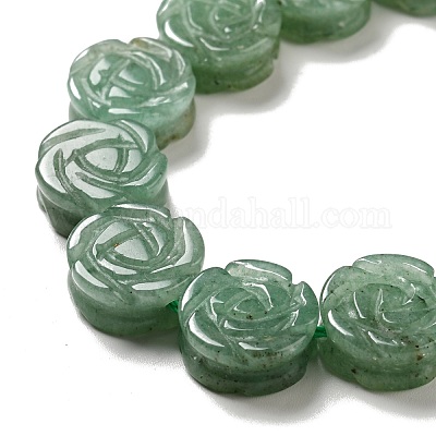 Естественный зеленый авантюрин бисер нитей G-D475-01I-1