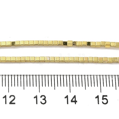 Гальванические нити из синтетических немагнитных гематитовых бусин G-I364-G01-G-1