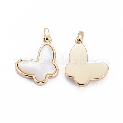 Подвески из натурального белого жемчуга BSHE-F011-07A-G-1