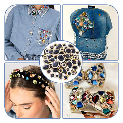 100 шт. пришивные стразы в форме капли/сердца/звезды FIND-TA0006-69A-1