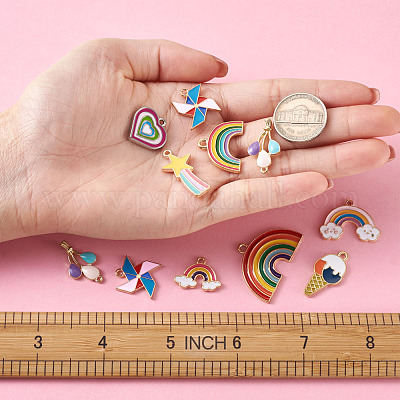 Подвески из эмали и сплава ENAM-PJ0001-01-1