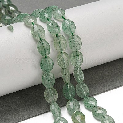Природный зеленый бисер пряди клубники кварца G-P544-D10-01-1