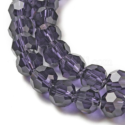 Прозрачные стеклянные бусины EGLA-A035-T6mm-D15-1