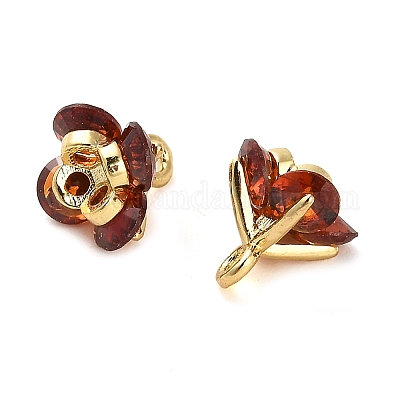 Латунные микро проложить кубического циркония подвески KK-D093-02G-01-1