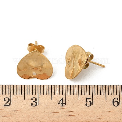 Фурнитура для сережек-гвоздиков из нержавеющей стали 304 STAS-V015-31A-G-1