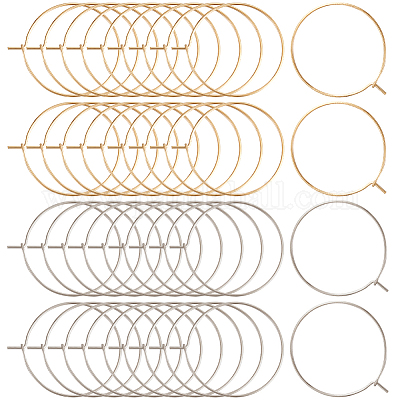 160 шт. 2 цвета 316 хирургическая нержавеющая сталь бокалы кольца подвески STAS-BBC0003-20-1