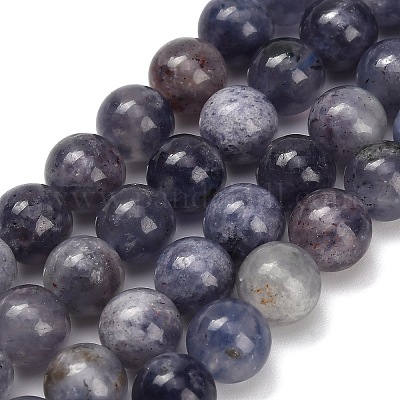 Природные иолит нитей бисера G-G300-A04-8mm-1