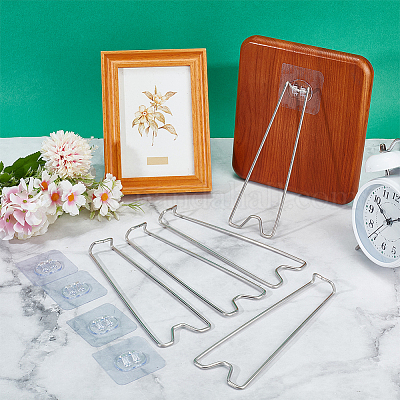 Настольные подставки для фоторамок из нержавеющей стали AJEW-WH0695-013P-1