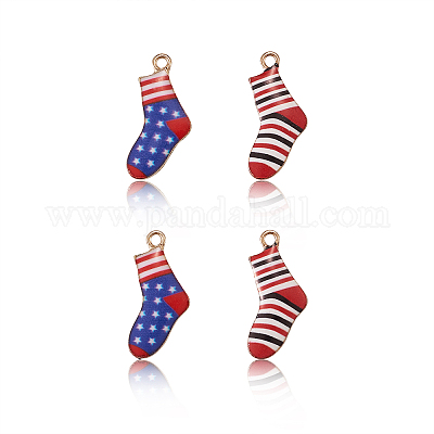 20шт 2 цвета сплава эмаль рождественские тематические подвески PALLOY-CJ0001-138-1
