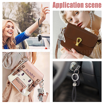 2шт брелок из искусственной кожи 2 цветов KEYC-GA0001-13-1