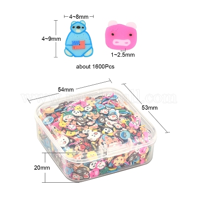 24 г украшения для ногтей из полимерной глины ручной работы CLAY-YW0001-17B-1