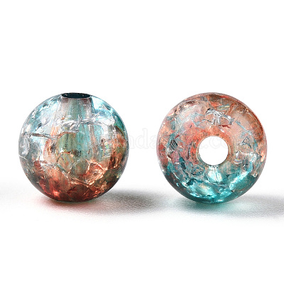 Прозрачных бусин акриловые треск CACR-N002-14A-1