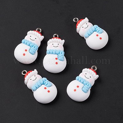 Подвески из непрозрачной смолы на рождественскую тематику FIND-E025-12-1