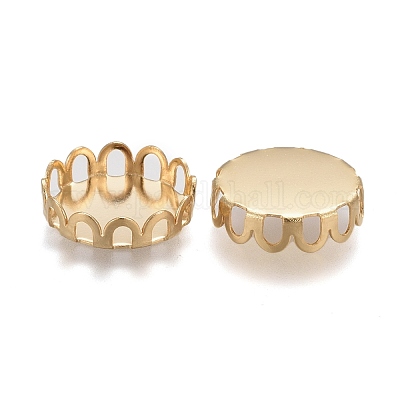 Оправы кабошонов из нержавеющей стали 304 STAS-P249-16G-G-1