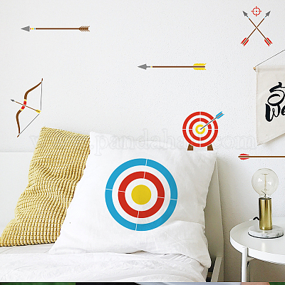 1 набор трафаретов для рисования и рисования животных в виде стрельбы из лука DIY-MA0004-37B-1