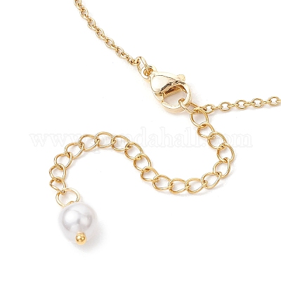 3 шт. круглые бусины-анкелеты из 3-х цветов с драгоценными камнями и ракушками AJEW-AN00707-1