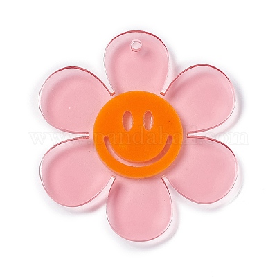 Прозрачные акриловые большие подвески OACR-P012-A03-1