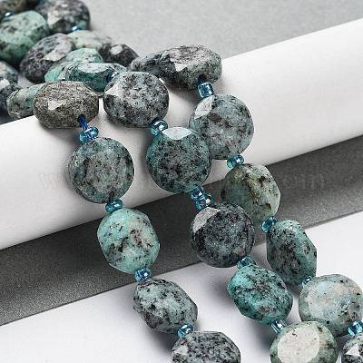 Натуральный кунжут яшма / киви нитки бусины яшмы G-NH0004-005-1