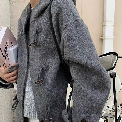 80 шт. деревянные пуговицы 8-х цветов BUTT-AN0001-03-1