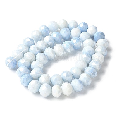 Стеклянные бусины с гальваническим покрытием  LAMP-S068-11I-1