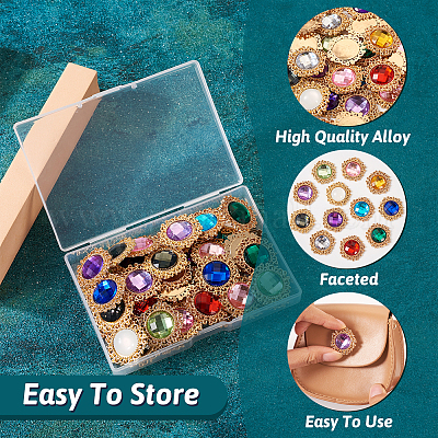 48шт 12 цвета стеклянные кабошоны GLAA-TA0001-52-1