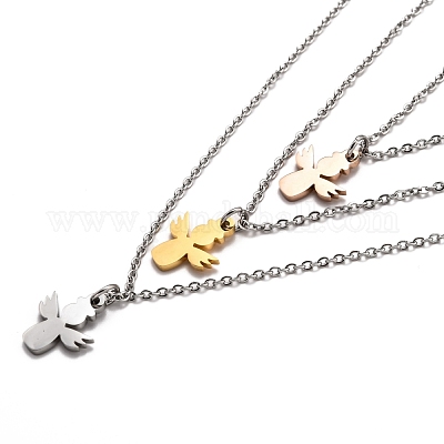 Ожерелья из нержавеющей стали 304 NJEW-L458-042M-1