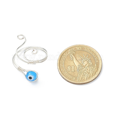 Открытые манжеты с медной проволокой RJEW-JR00562-01-1