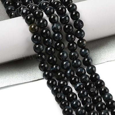 Нити из натуральных бусин тигрового глаза высшего качества G-B133-A02-6MM-03-1