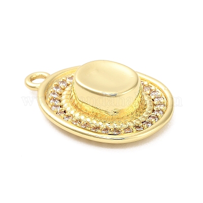 Латунные микро проложить кубического циркония подвески KK-L229-030G-1