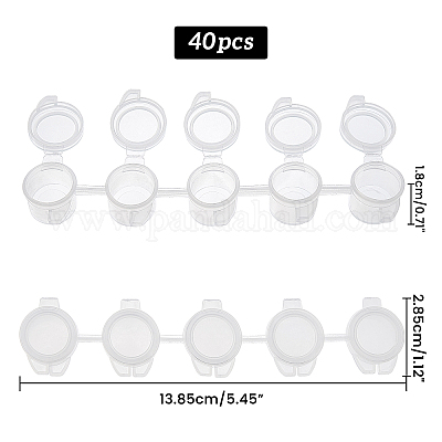Пластиковые краски горшки полоски DIY-PH0027-10-1