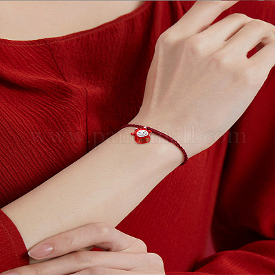 6 шт. 3-цветные подвески в форме кошки с эффектом выпечки из латуни&nbsp;KK-LP0004-63-1