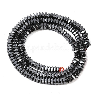 Гальванизировать немагнитных синтетический гематит бисер пряди G-O009-B01-1