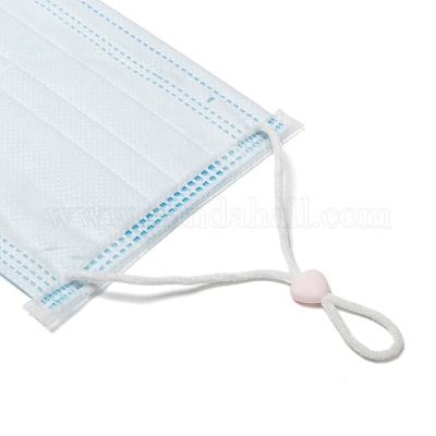 Сердце ПВХ пластиковый шнур замок для крышки рта KY-D013-04J-1